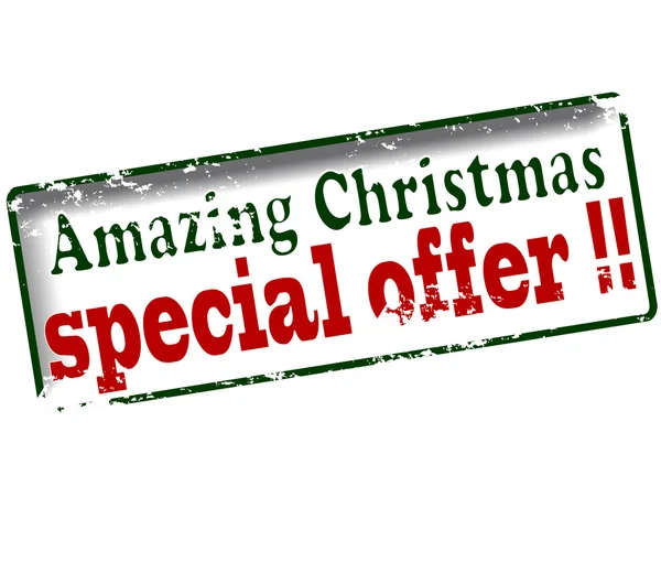 Increíble Navidad oferta especial — Vector de stock