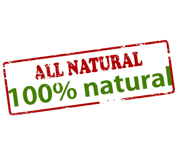 Tutto naturale al cento per cento — Vettoriale Stock