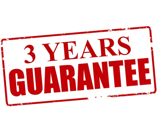 Three years guarantee — Stock Vector