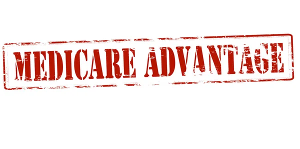 Timbre avantage Medicare — Image vectorielle
