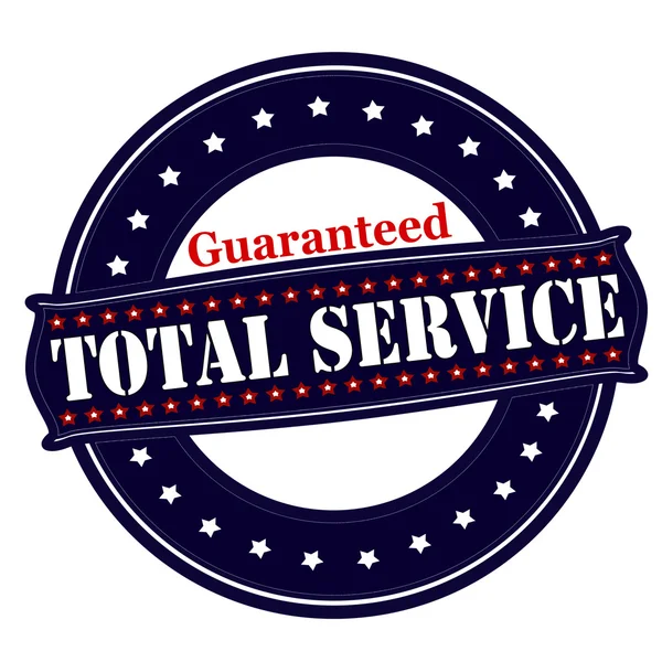 Totale service gegarandeerd — Stockvector