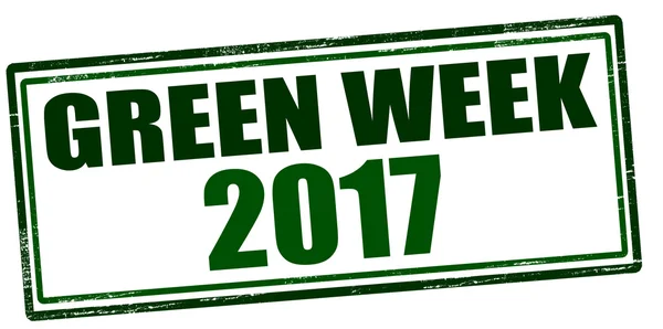 Groene week twee duizend zeventien — Stockvector