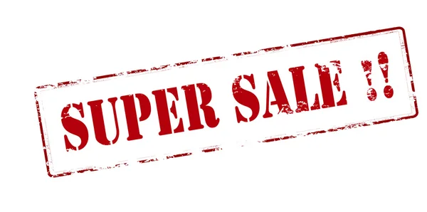 Super verkoop stempel — Stockvector