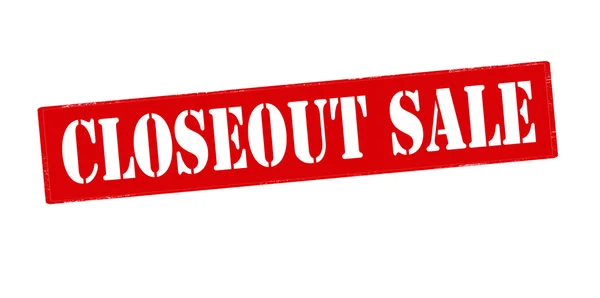 Closeout sale stamp — Stock Vector