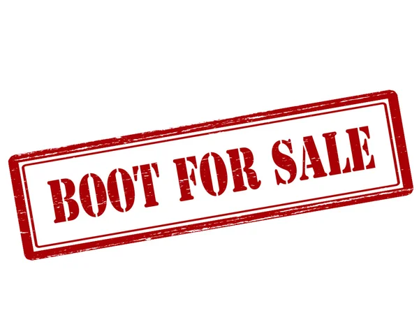 Boot te koop — Stockvector