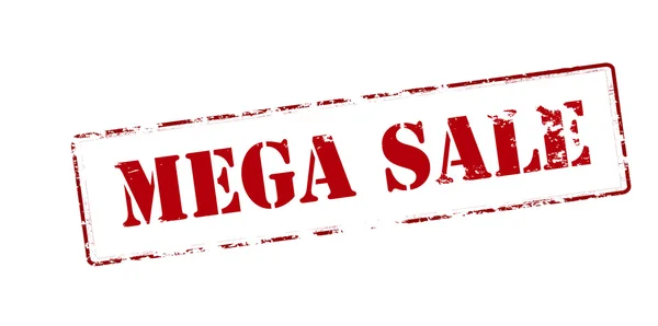 Timbre de vente Mega — Image vectorielle