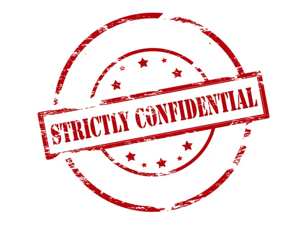 Strictly confidential stamp — Stock Vector