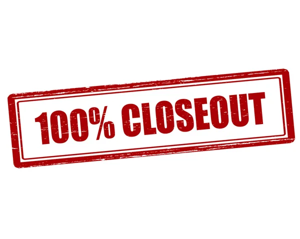 Honderd procent closeout — Stockvector