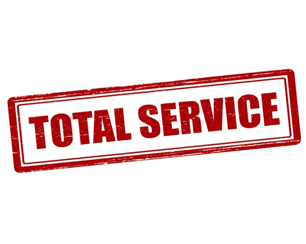 Timbre de service total — Image vectorielle