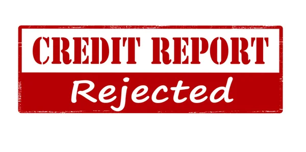 Relatório de crédito rejeitado — Vetor de Stock