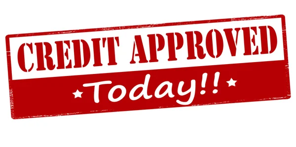 Credit approved today — Stock Vector