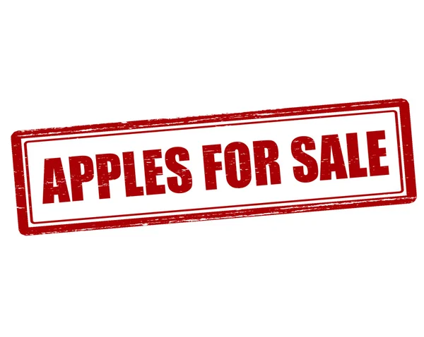 Apples for sale — Stock Vector