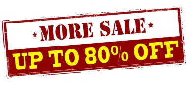 Daha fazla satış yüzde seksen oranında off to