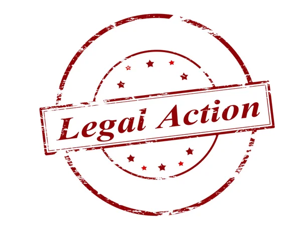 Legal action stamp — Stock Vector