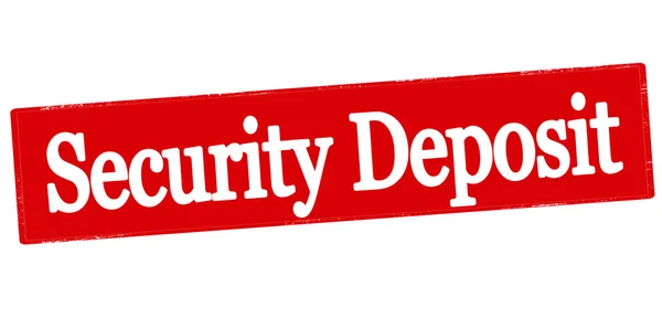 Security deposit stempel — Stockvector