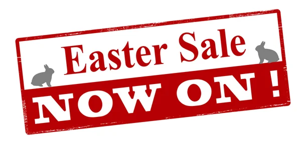 Easter sale now on — Stock Vector