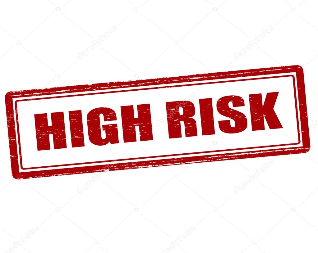 High risk stamp — Stock Vector © carmenbobo #106168894
