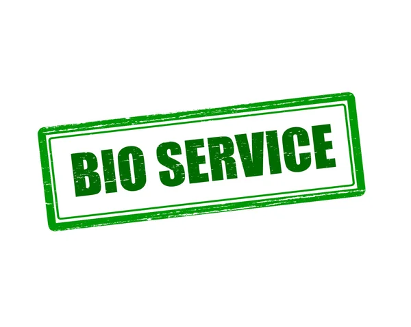 Bio service stamp — Stock Vector