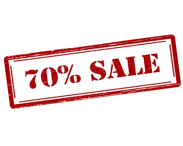 Siebzig Prozent Verkauf — Stockvektor