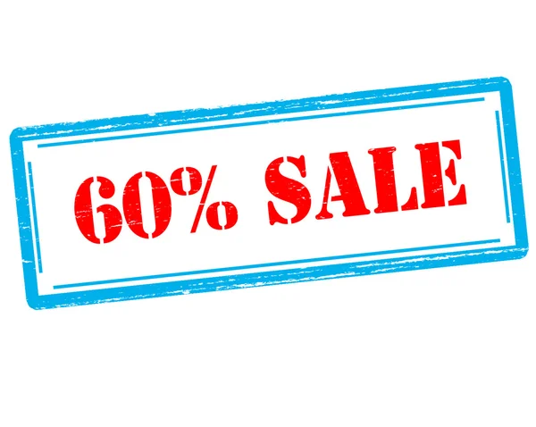 Zestig procent verkoop — Stockvector