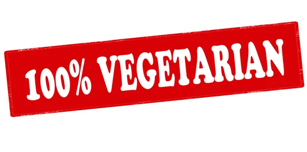 Sto procent vegetariánská — Stockový vektor