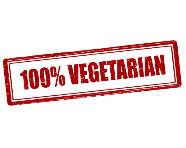 Стопроцентный вегетарианец — стоковый вектор