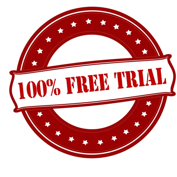 Honderd procent gratis trial — Stockvector