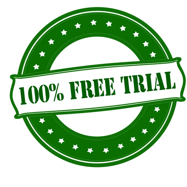 Honderd procent gratis trial — Stockvector