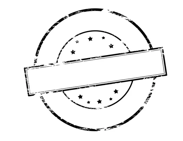 Zwarte Rubberstempel — Stockvector