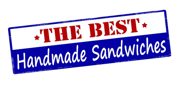 Los mejores sándwiches hechos a mano — Archivo Imágenes Vectoriales