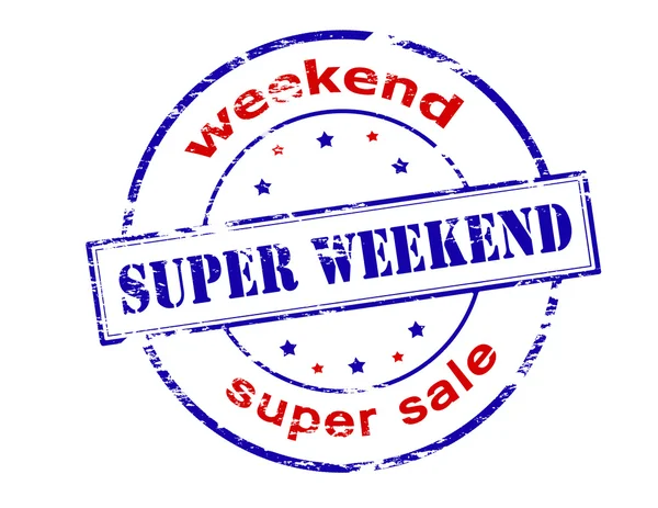 Super weekend stempel — Stockvector