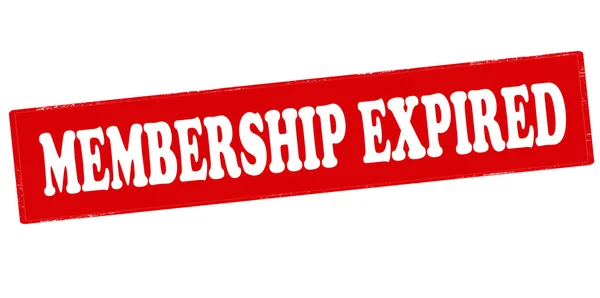 Membership expired stamp — Stock Vector