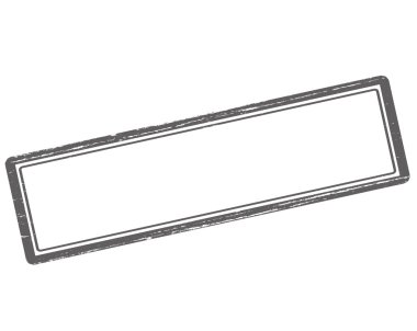 Dikdörtgen metin damgası