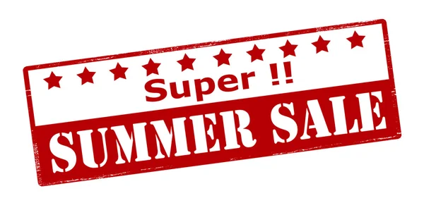 Super summer sale — Stock Vector