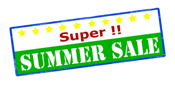 Super summer sale — Stock Vector