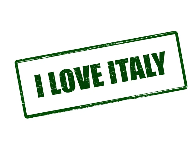 我爱意大利 — 图库矢量图片