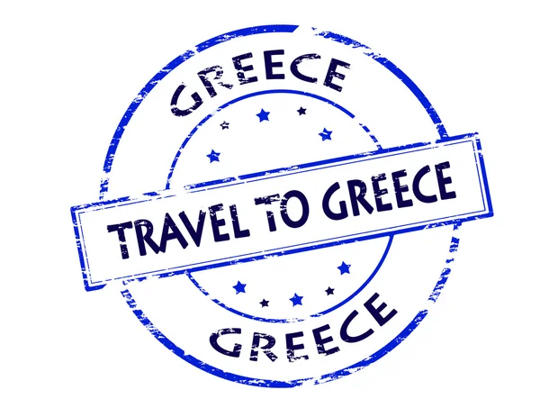 Viajar a Grecia — Vector de stock