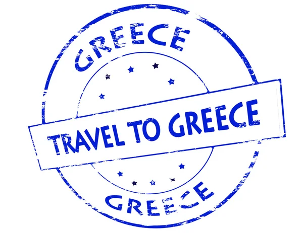 Viajar a Grecia — Vector de stock