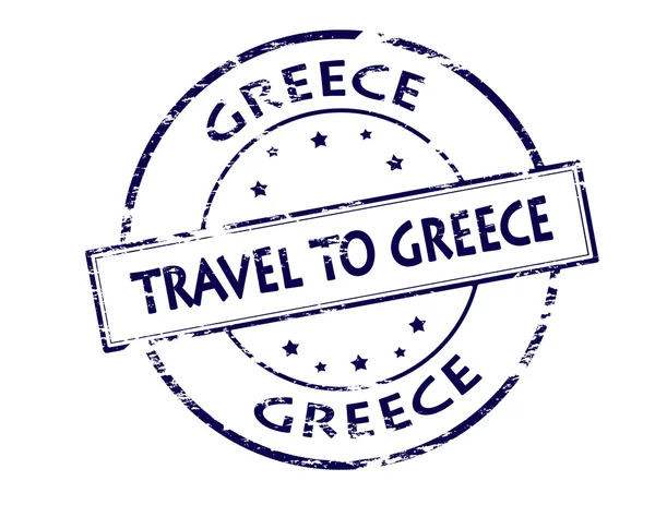 Viajar a Grecia — Vector de stock