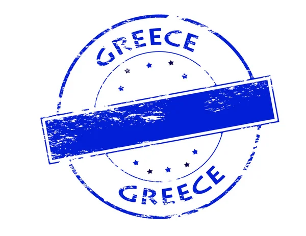 Griechische Rundmarke — Stockvektor