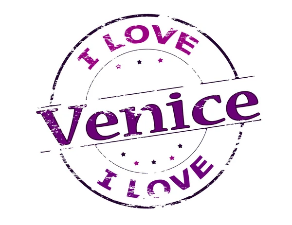 Jag älskar Venedig — Stock vektor