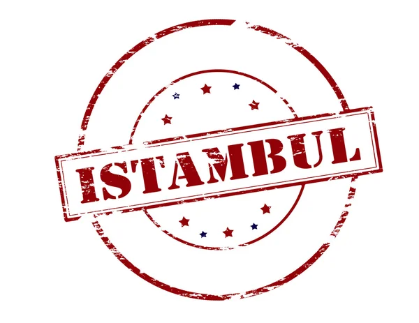 Istanbul rund stämpel — Stock vektor