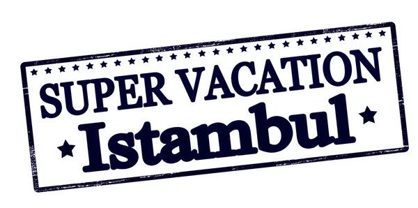 Super vacaciones en Estambul — Vector de stock