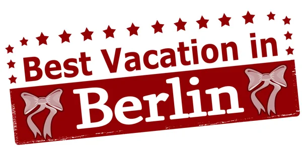 Las mejores vacaciones en Berlín — Archivo Imágenes Vectoriales
