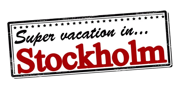 Super vakantie in Stockholm — Stockvector