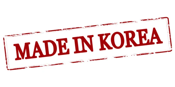 Gemaakt in korea — Stockvector