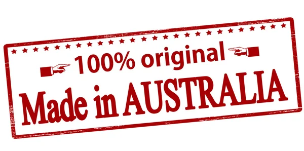 Sto procent oryginalne wyprodukowane w Australii — Wektor stockowy