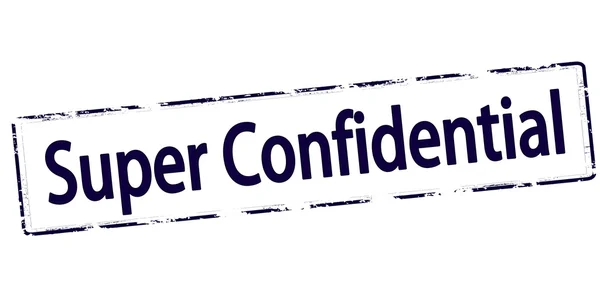 Sello súper confidencial — Vector de stock