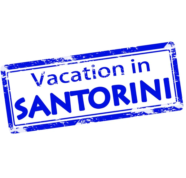 Santorini'de tatil — Stok Vektör