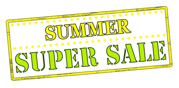 Summer super sale — Stock Vector